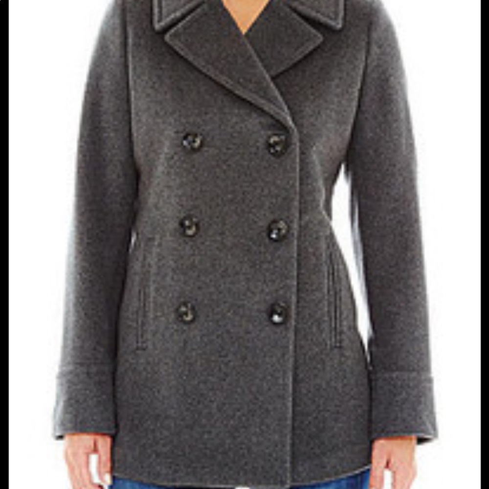Black pea coat